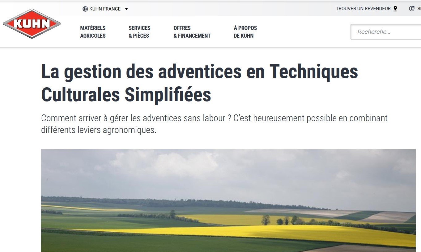 Kuhn - Gestion des adventices