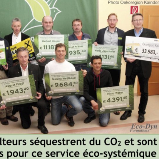 Rémunération des agriculteurs autrichiens pour le stockage du C