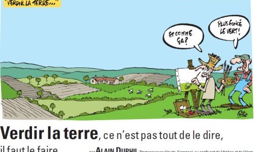 Dessin Verdir la terre Alain Duphil