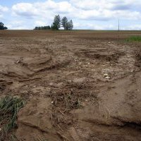 Erosion hydrique au printemps dans le Sud-Ouest de la France