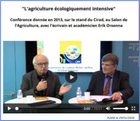 Michel Griffon et Eric Orsenna en 2013