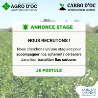 AGRO D'OC recrute un·e stagiaire – Projet Carbo d'Oc