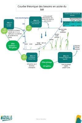 Quantification des économies d'azote minéral apporté sur blé dur innovant au regard de la courbe théorique des besoins en azote