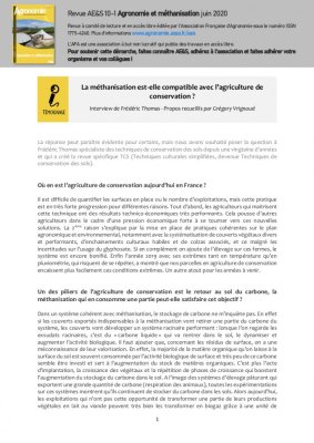 Interview de Frédéric Thomas sur méthanisation et AC