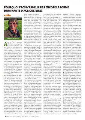 Edito du TCS 122 de mars/avril/mai 2023