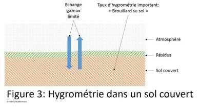 Hygrométrie dans un sol couvert