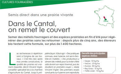 Revue Biofil 134 : Semis dans une prairie vivante